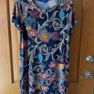 Apt. 9 Floral Dress - Multicolor on Black